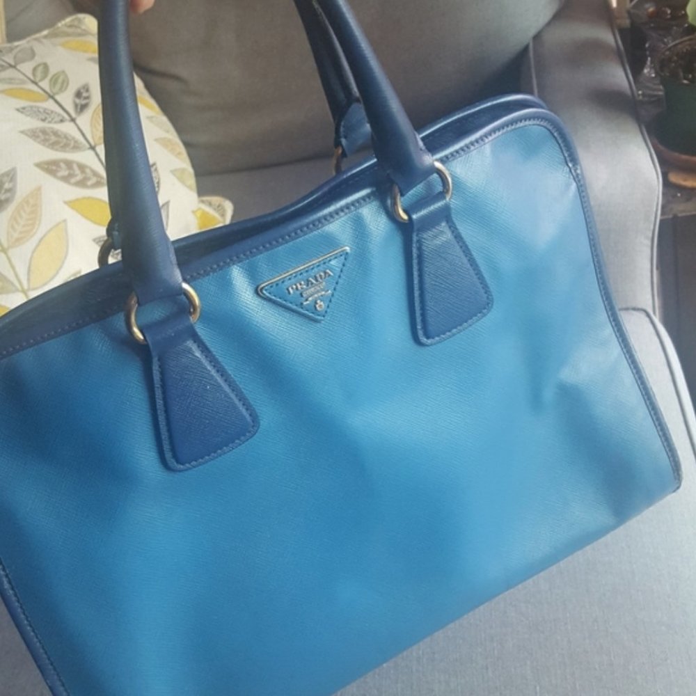 Prada Saffiano Bi-Color Tote